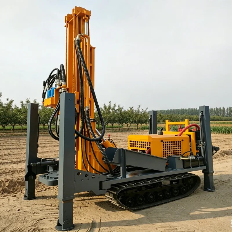

Customized Heavy Duty Drill Machine Wheel Crawler 600/1000M Agile Movement Deep Water Well Drilling Rig