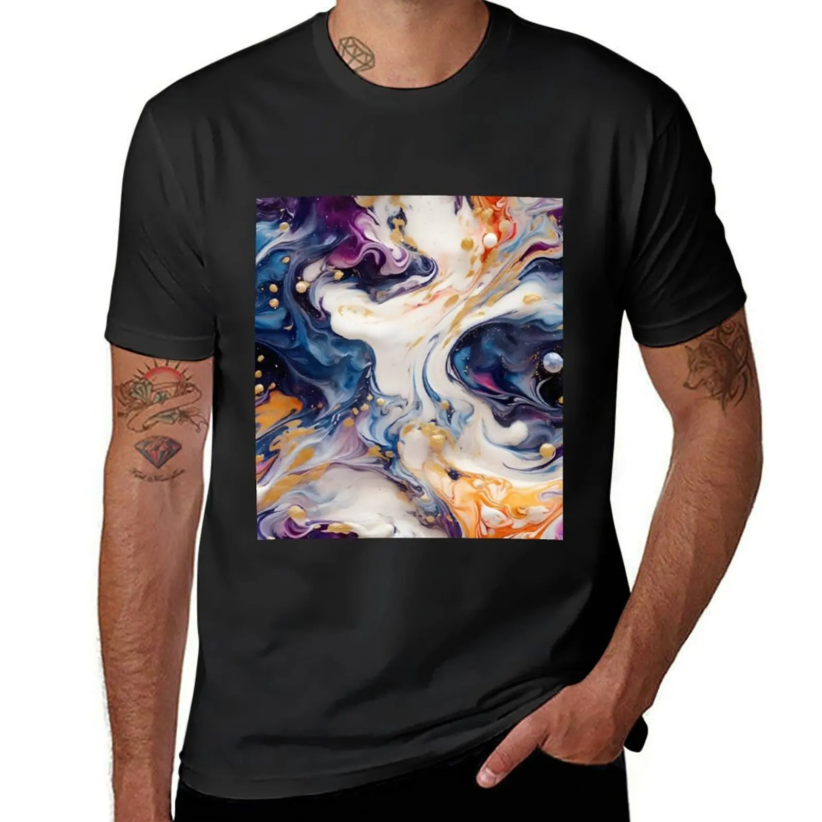 

Marble Galaxy T-Shirt boys whites funnys plain t shirts for men graphic