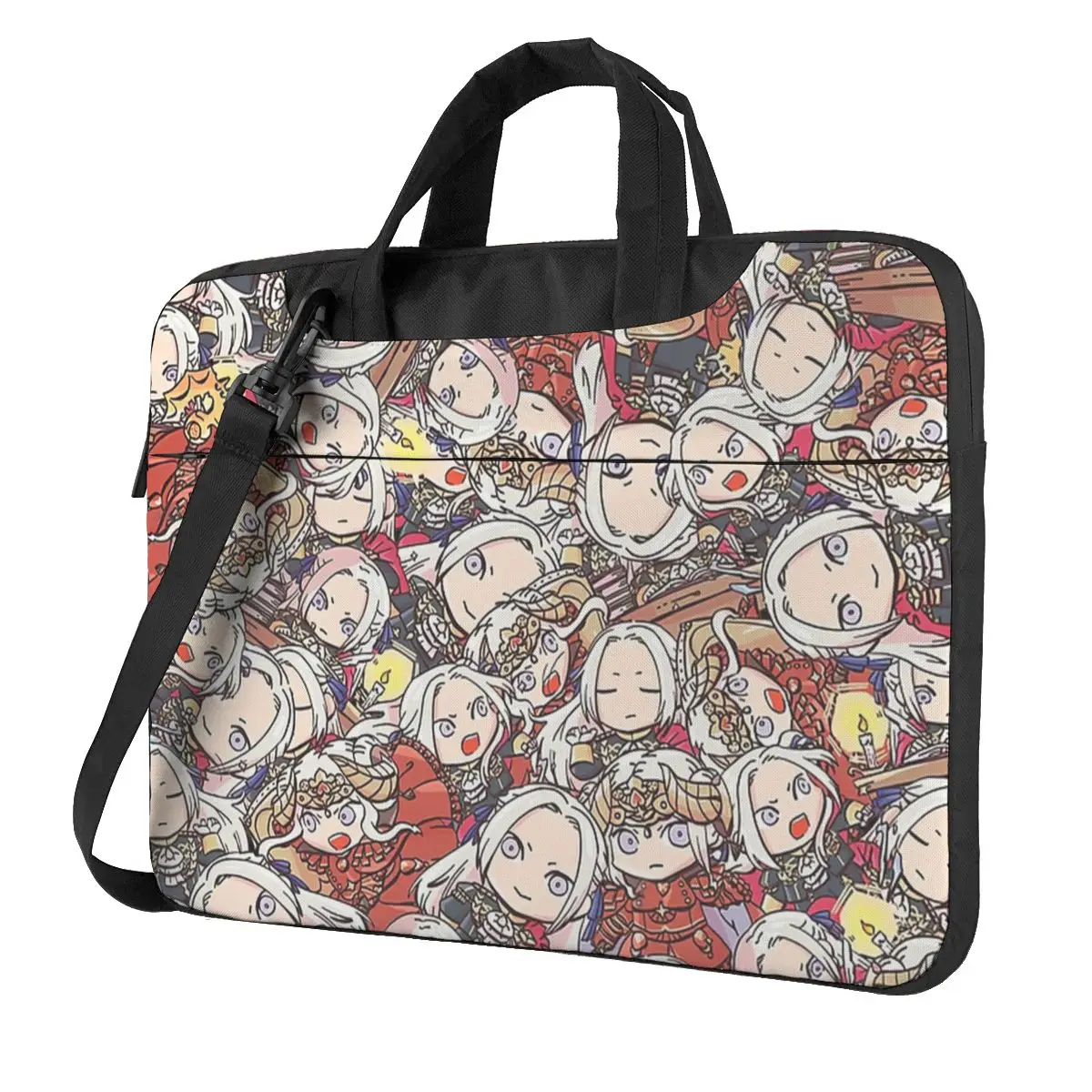 

Fire Emblem Three Houses,Chibi Edelgard Collage Laptop Bag Case Protective Vintage Computer Bag Bicycle Crossbody Laptop Pouch