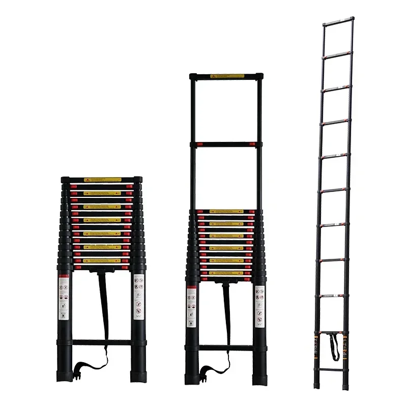 Telescopic Ladder 8M Telescopic Loft Ladder Bamboo Ladder Shelf