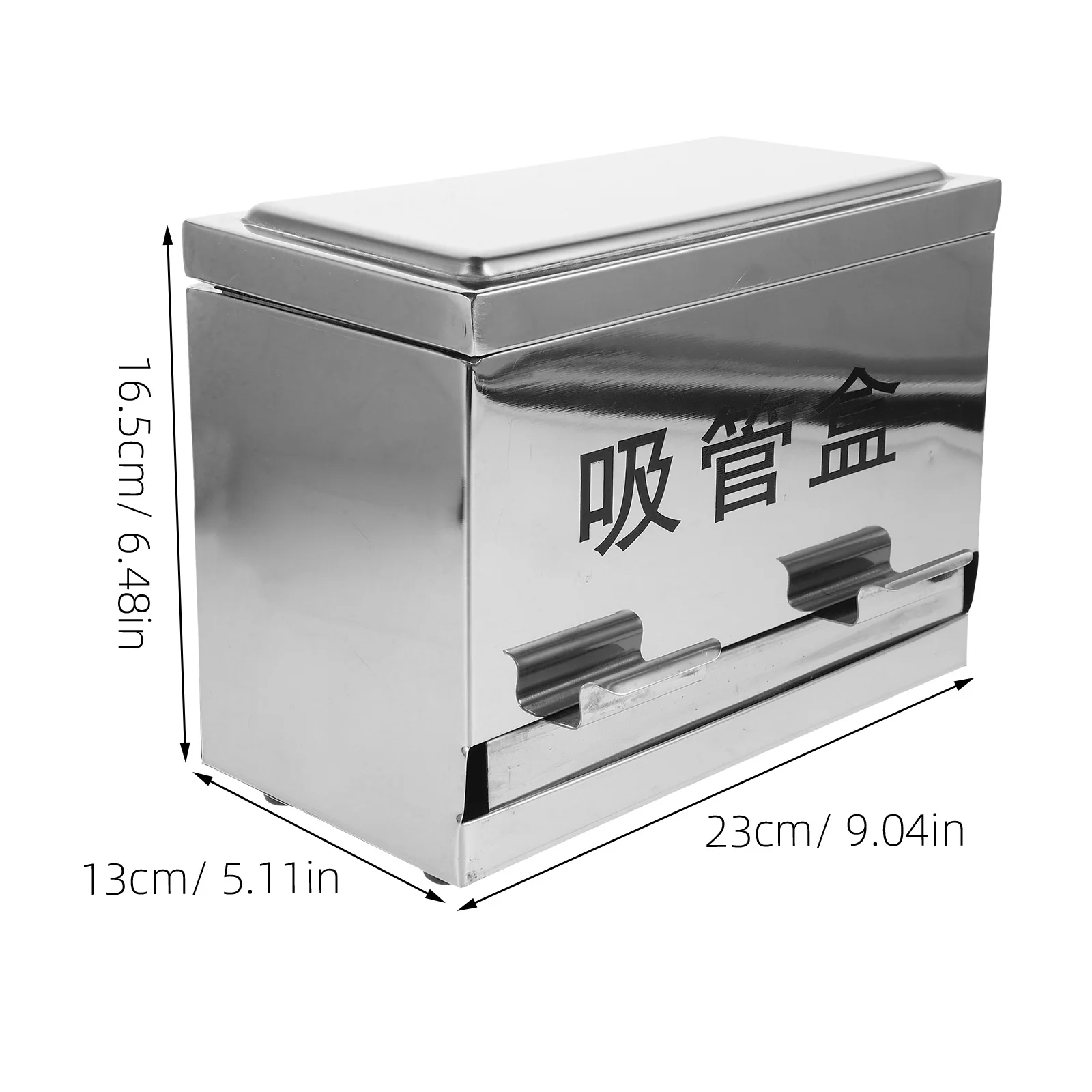 Pressing Type Straw Box Stainless Steel Straw Dispenser For Restaurant Bar Kitchen Storage Container Holder Organizer