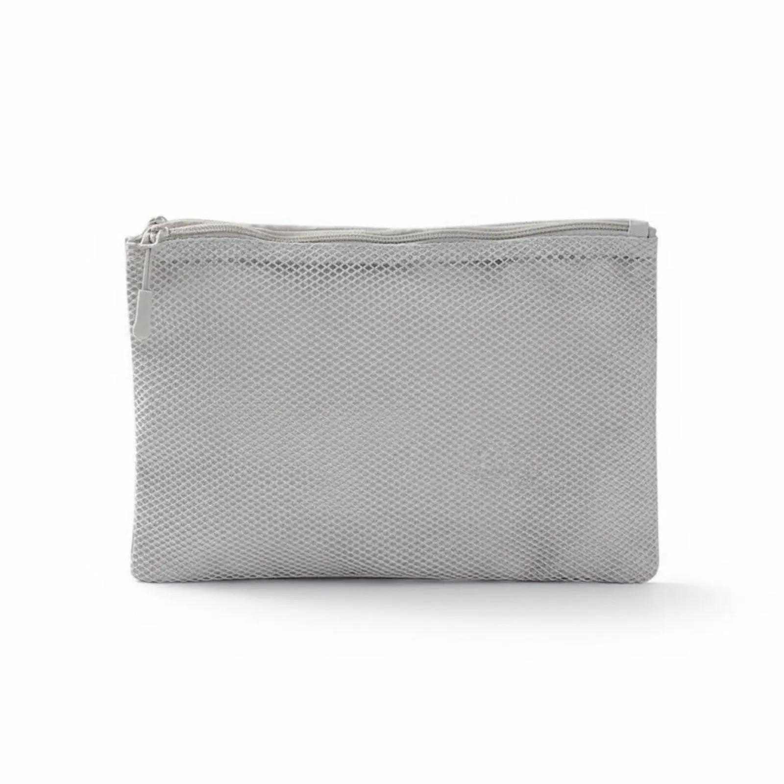 Double Sided Mesh Storage Pouch Polyester Travel Cosmetic Organizer for Makeup Cables Chargers Small Electronics Bag