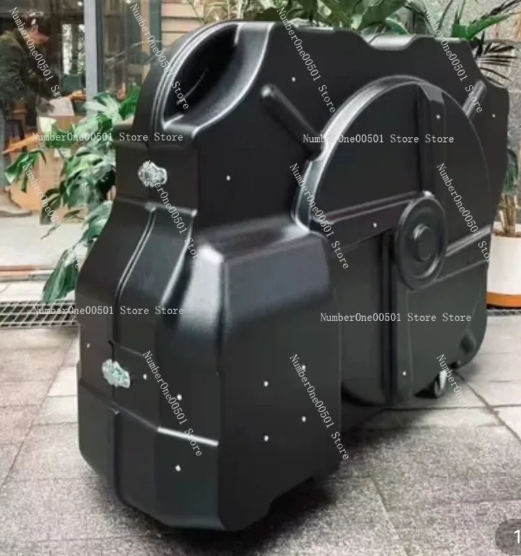 Hard Shell Bicycle Loading Box Road Car Iron Three Car Free Dismantling Handle Packing Car Bag Universal Wheel Check Box