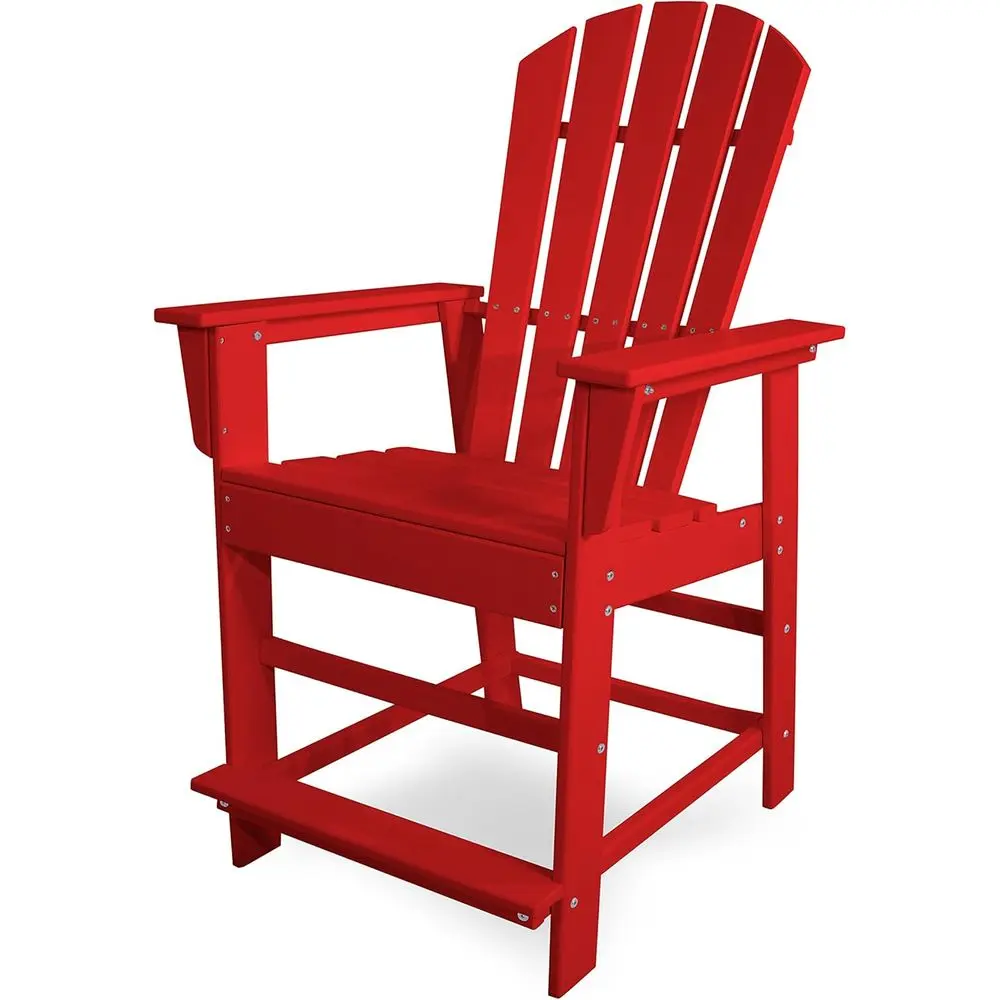 

Sunset Red Modern Beach Counter Stool