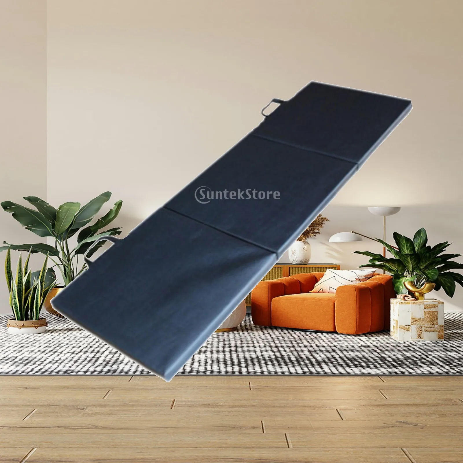Folding Yoga Mat High Density PVC Non Slip Exercise Mattress for Home Gym Training and Fitness