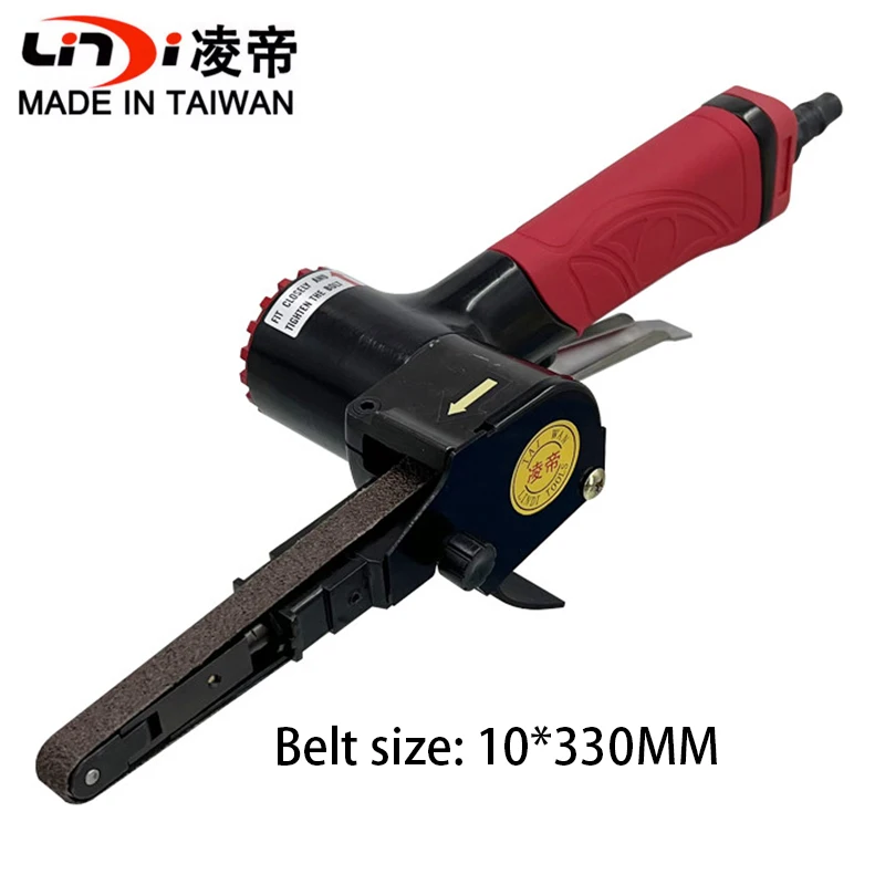 Lingdi AT-7221 Pneumatic Sandbelt Machine 10 * 330 Sandcloth Ring Belt Polishing Machine Handheld Sandcloth Polishing Machine