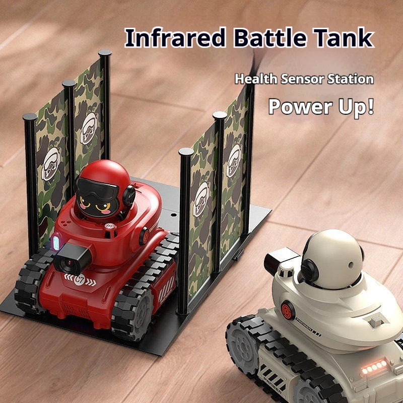 Songni Remote Control Infrared Battle Tank Tracked Multi Player Combat Safe No Bullet Rechargeable Toy For Indoor Leisure Game