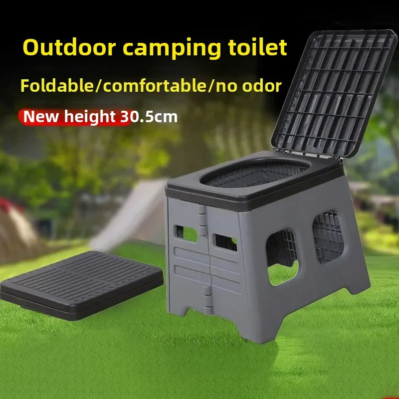 Portable Foldable Camping Toilet Outdoor Travel Potty Emergency Car Training Seat for Kids