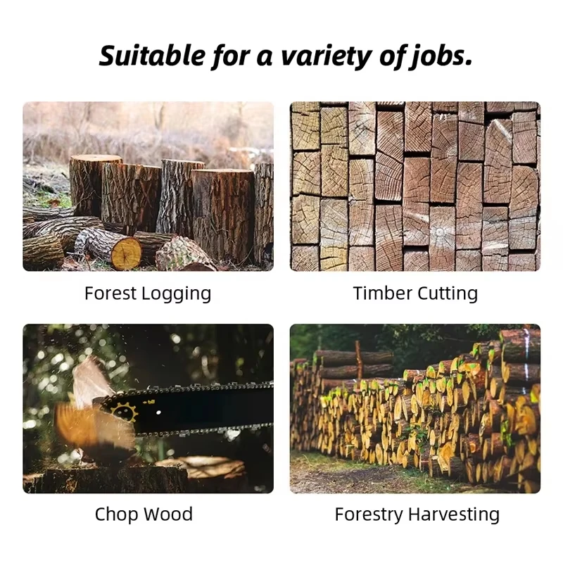 Hochleistungs-Hand-Benzinkettensäge, 9800 W, 87 CC, Zweitakt-Benzin-Holzfällersäge für die Arbeit im Freien, Lgging-Säge