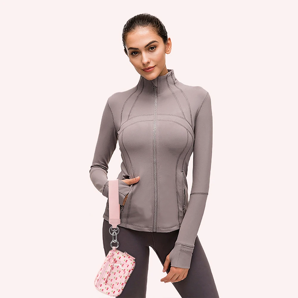 حقيبة تخزين حامل البطاقات النسائية متعددة الوظائف ومحفظة النقود المعدنية المرتبطة بمشبك محمول قصير مع حقيبة يد بسحاب ذات قيمة عالية