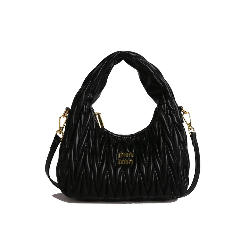 

2025 Monogram Underarm Bag, Avant-Garde Convertible Shoulder & Crossbody Purse for Women, Letter-Embossed Day to Night Carryall