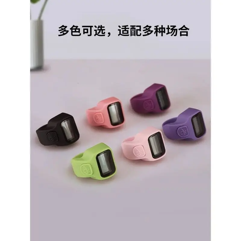 Finger Timer Reader Counter One Heart Counter Via Counter Ring Hand Press Mini Portable Ring Dot