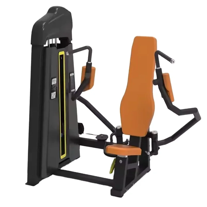 Commercial Adjustable Chest  Machine 70kg Steel Weight Stacking Laser Cutting Frame Gym Chest Exercise Equipment
