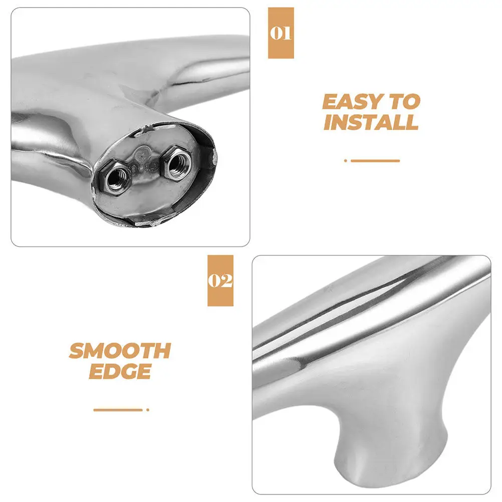 2Pcs Polished Stainless Steel Buffet Serving Plate Handle for Breakfast Warmer Buffet Fruit Tray Handle Easy Installation
