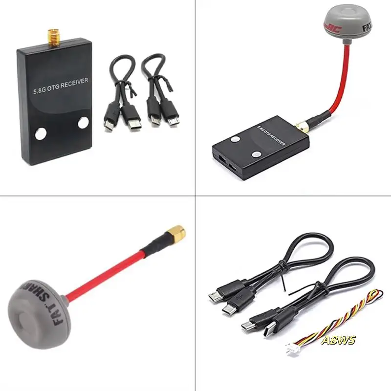 5.8G 56CH Mini FPV Ontvanger UVC Video Downlink OTG Voor Android Mobiele Telefoon Smartphone FPV Quadcopter Drone