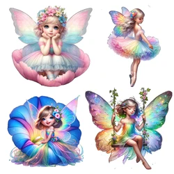 Three Ratels QA38 Colorful Flower Elf  Art cartoon stickers for home decoration car decals