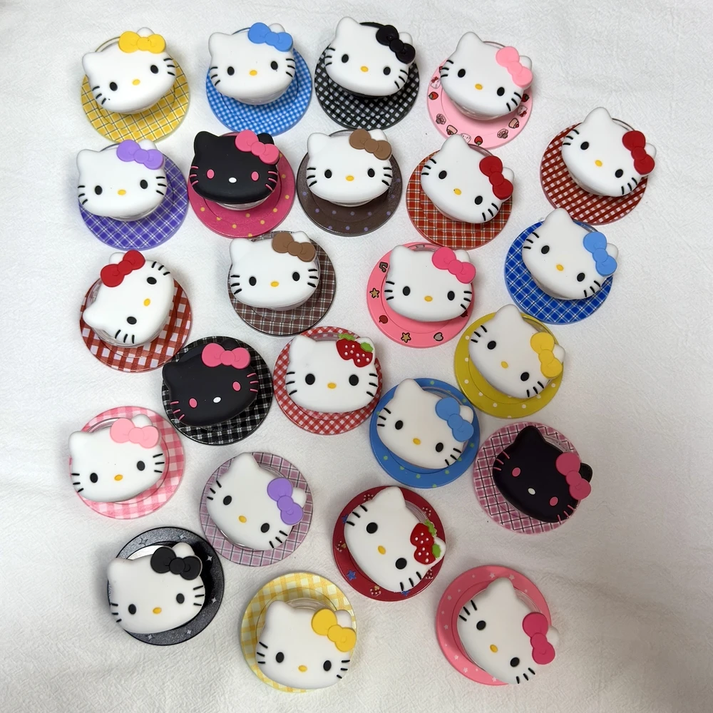 

Милый мультяшный Sanrio Hello Kitty, магнитный держатель, ручка Tok Griptok, подставка для телефона, поддержка iPhone Samsung Magsafe Smart Tok