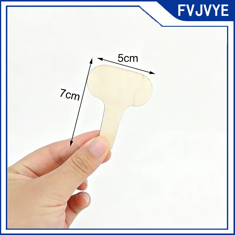 10pcs T-Type Wooden Plant Labels Eco-Friendly Flower Sign Tags Markers with Pen Garden for Bonsai Potted Herbs Flowers Tools .A2