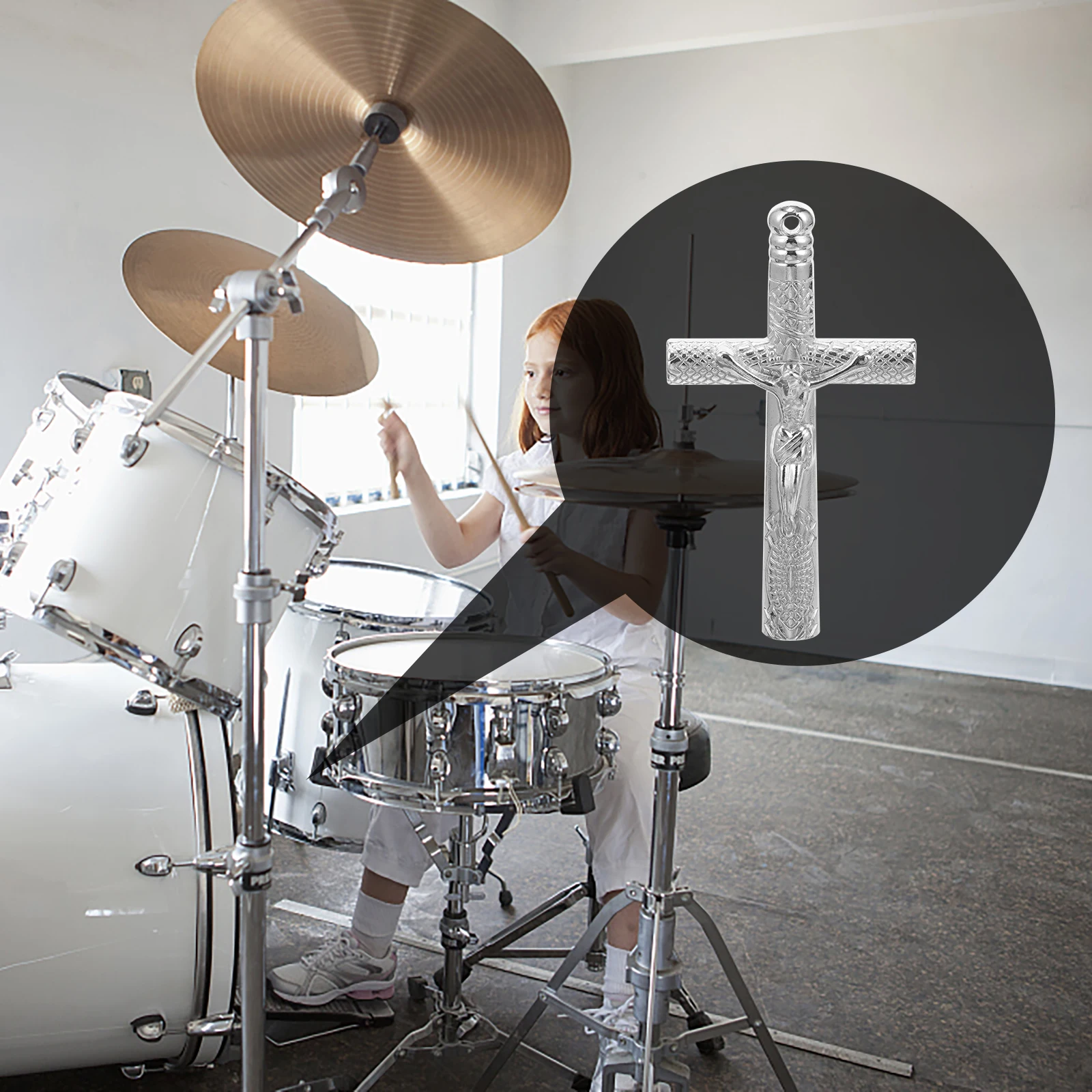 

Wrench Drum Keys Metal Adjustable The Cross Snare Head Silver Marching