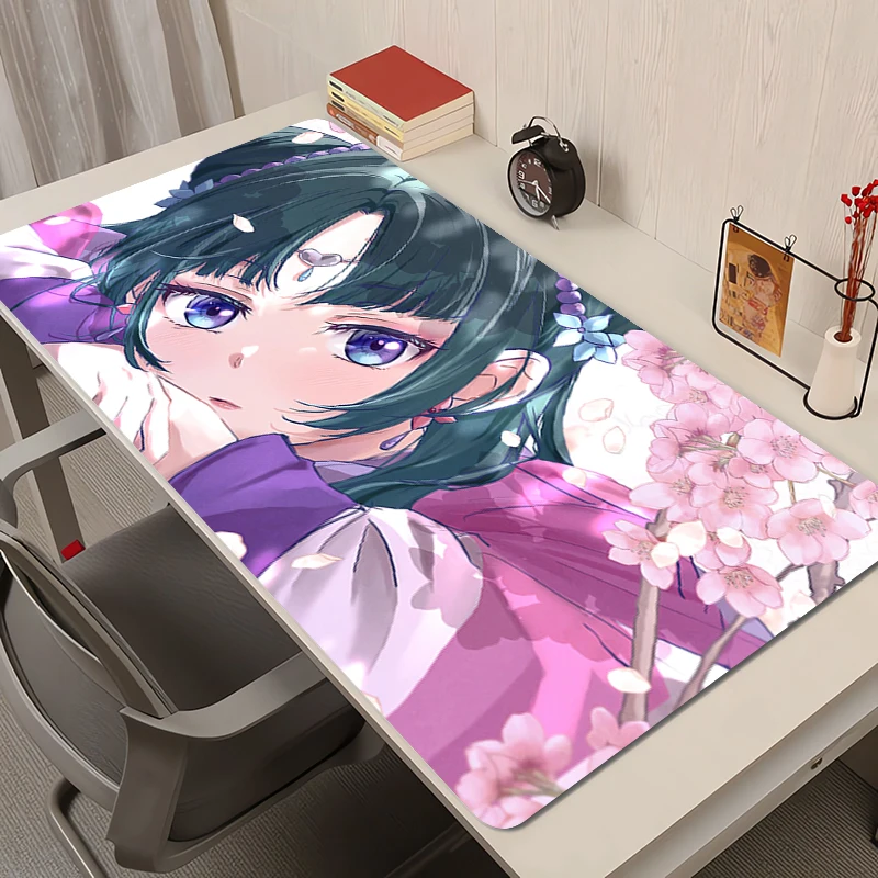 

Mouse Pad Laptop Pink Sakura Anime Table Keyboard Pad PC The A-apothecary Diaries Extended Desk Mat Kawaii Girl Maomao Mousepad