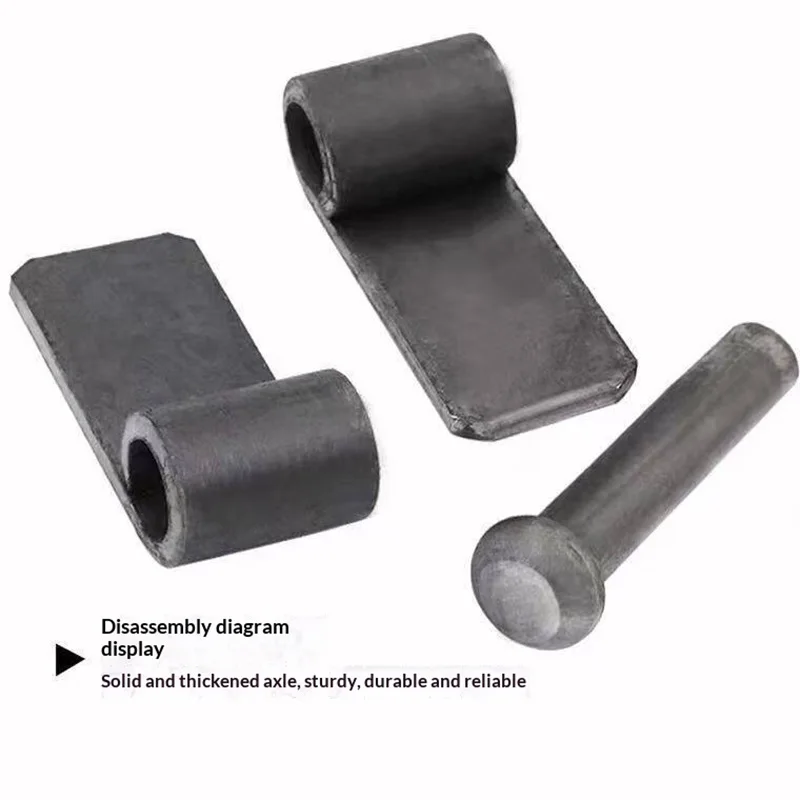 High Hinge Heavy Duty Thickened Removable Iron Hinge Door Shaft WeldedPivot Dedicated for Truck Cargo Compartment Hinges
