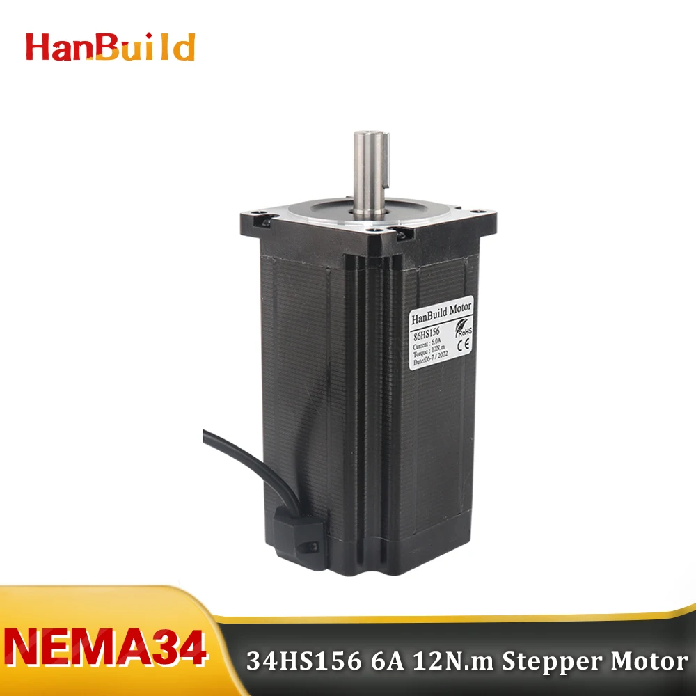 1pcs 34HS15660 stepper motor 1.8degree 156mm 6A 12N. m 86 series stepper motor suitable for mini 3D printers