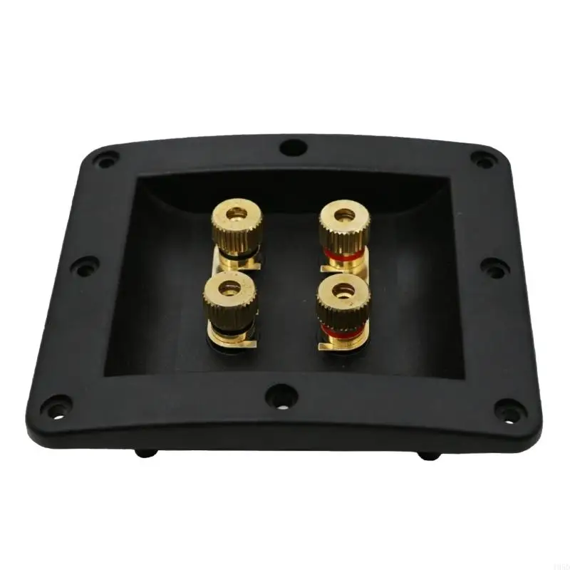 Speaker Link Plates 1Pair, Gold Tone Metal Plates for Binding Post Bridge Use in Home Speaker Systems and Daily Use
