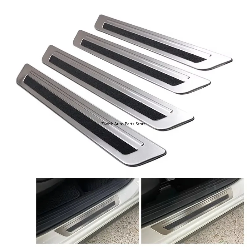 

4 шт., высококачественный автомобильный Стайлинг из нержавеющей стали, внутренние аксессуары, накладка на порог, хромированный гарнир для Mazda CX-8 CX8 2022 2023