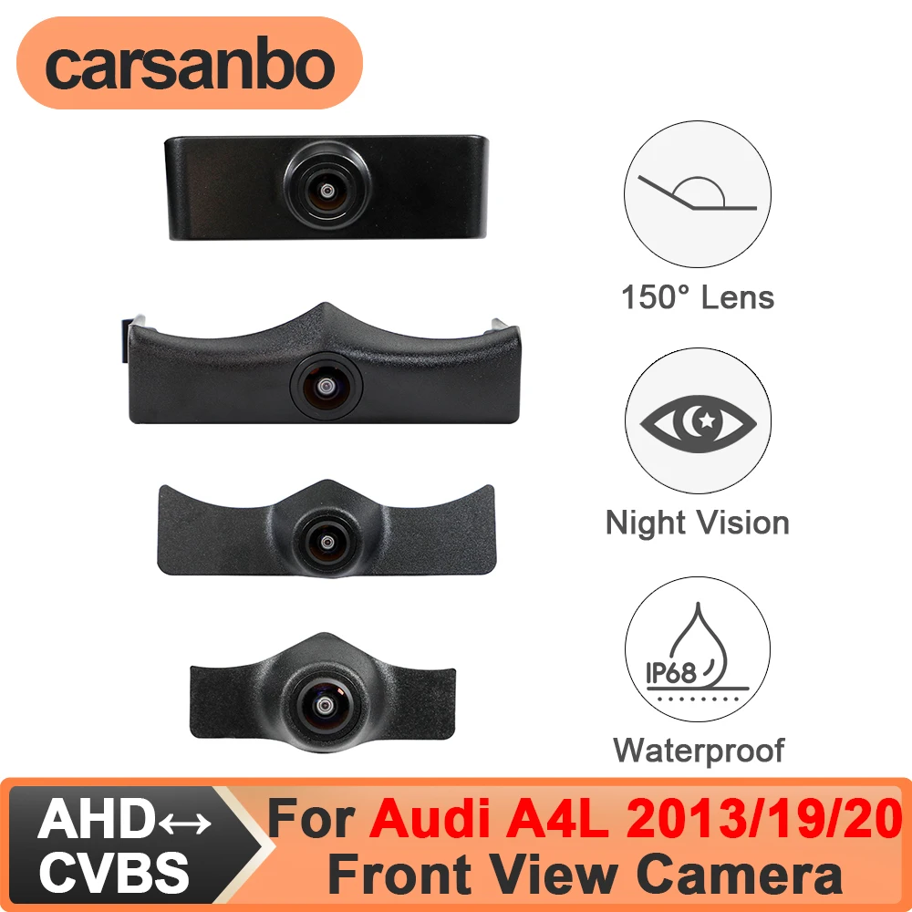 

Carsanbo For Audi A4L 2013 2019 2020 Car Front View Camera 150deg CVBS 480P AHD 720P 1080P Fisheye Lens Waterproof Night Vision