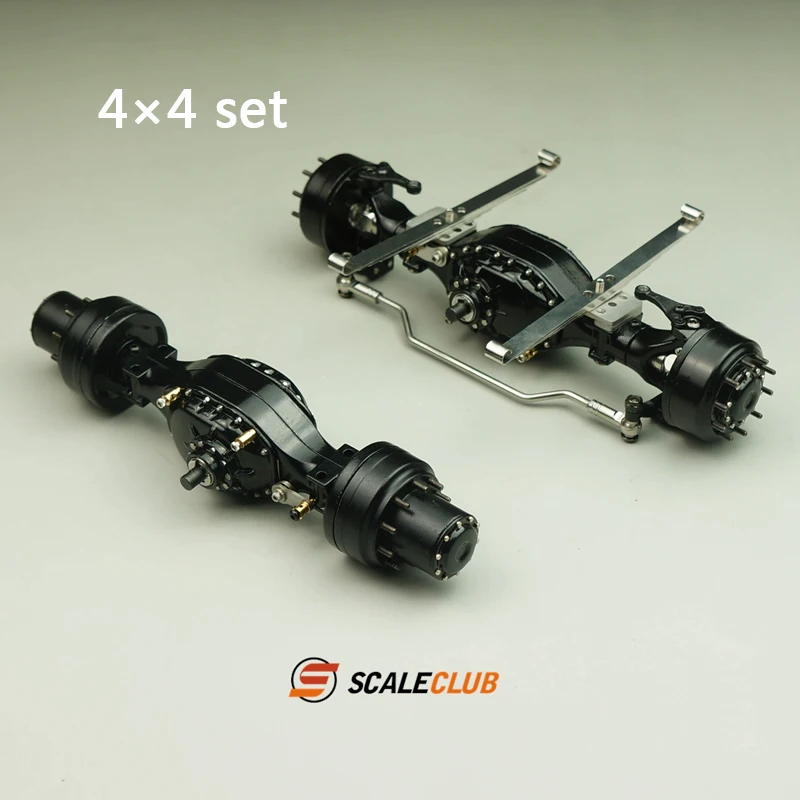 Scaleclub 1/14 mud head drag head new wheel reduction lock difference broken transmission power rear axle Model upgrade parts