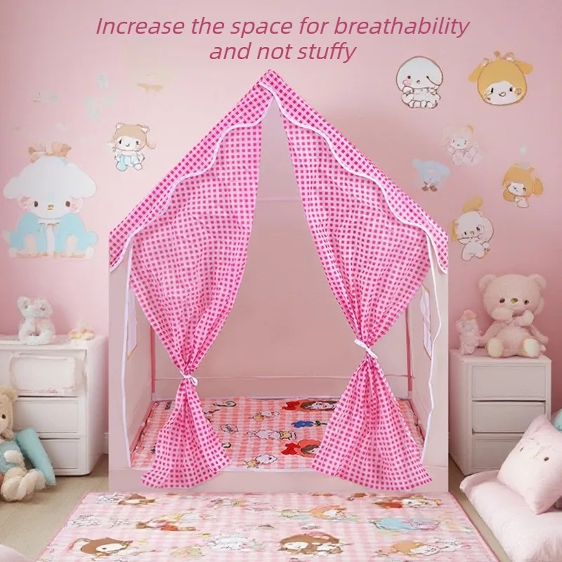 Tenda per bambini Casa Grande e carina Principessa per bambini Giocattoli da interno Case con tenda per porta Giocattolo Casetta da gioco Castello Piccola tenda Regalo per bambini