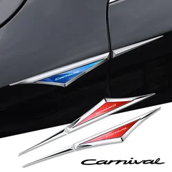 2pcs 3d alloy car stickers car accsesories accessory for kia carnival
