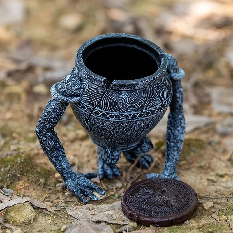 Around the game, Aerdun's law ring surrounding warrior pot Alexander pot pot brother hand-made flower pot model ornaments