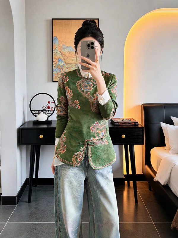 

Versatile Long Sleeve Shirt Women's Button up Collar Floral Print Anti-Wrinkle Korean Style Commute Fashion Spring Autumn