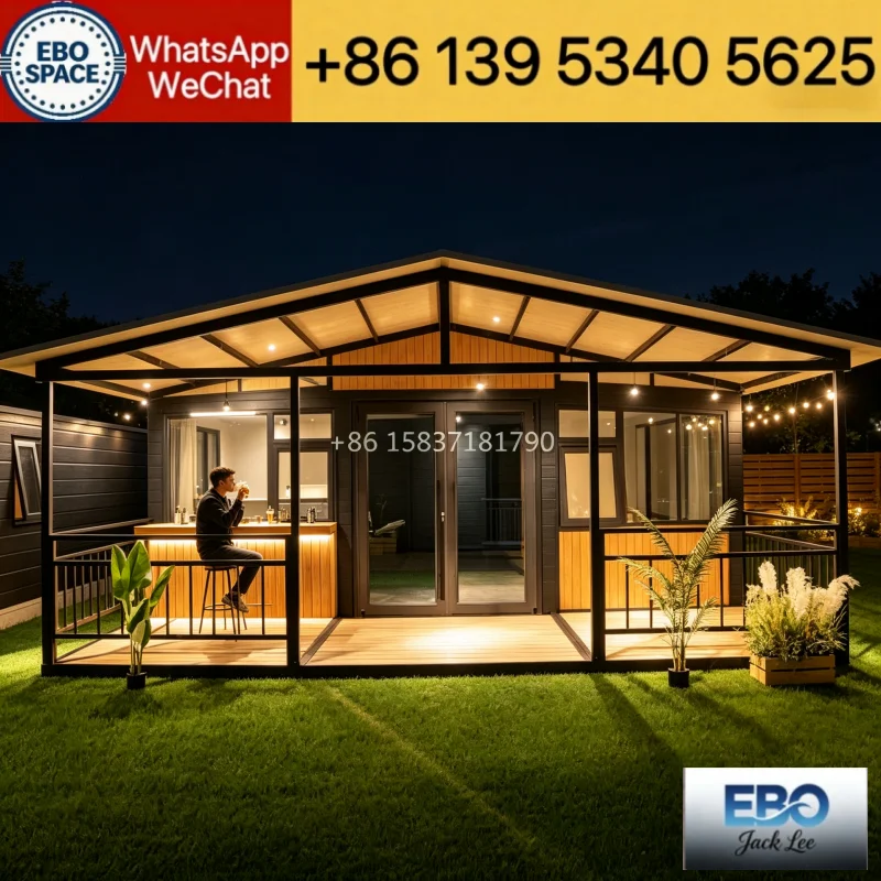 Mobile Prefab Capsule Cabin 20ft Waterproof Sound Insulation Space Capsule Hotel For Scenic Spot