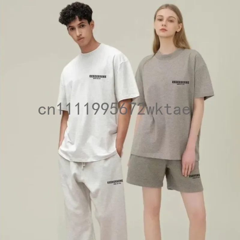 

FW22 Luxury Matching Set Couple Top Two-piece Set Classic Design Double Row Flocking Letter LOGO Men's Tracksuit Jogging Set