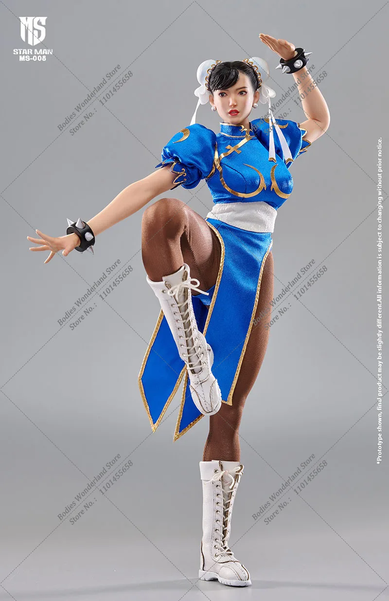 In Magazzino STAR MAN MS-008 Scala 1/6 Fighter Chun-li Action Figure Modello Soldato Femminile da 12 pollici Set Completo Figura Da Collezione Modello