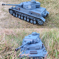 Henglong Kubing Ke Remote Control Children'S Toy Simulation Tank Medium Support Multi Functional Battle Tank Model Car Gift