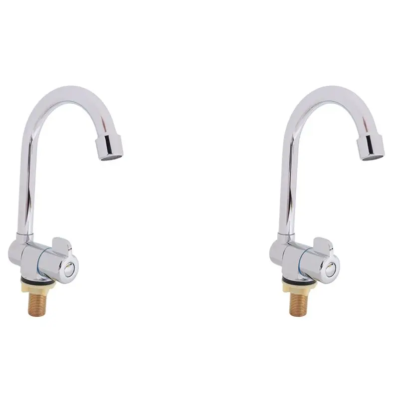 

Rare 2X Caravan Boat 360 Degree Rotation Copper Basin Faucet Folding Cold Water Faucet Tap Kitchen Bathroom