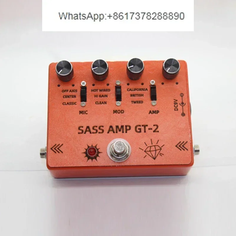 

DIY Handmade Effector SansAmp GT-2 Replica Electric Guitar Speaker Analog Distortion Single Circuit Board