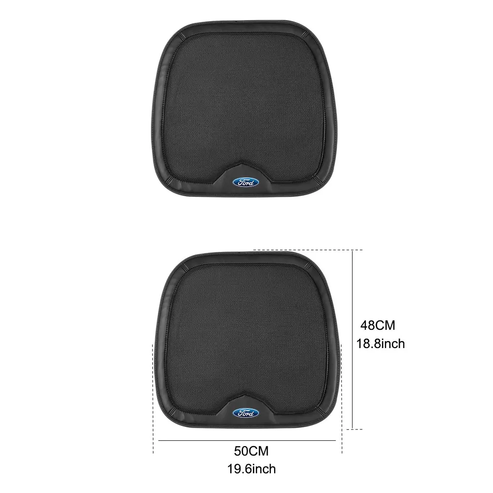 Universal Breathable Car Seat Non-Slip Cushions Guard Pads For Mustang GT Focus Mk2 Mk3 Fiesta Ranger Mondeo S-MAX Kuga Shyelby