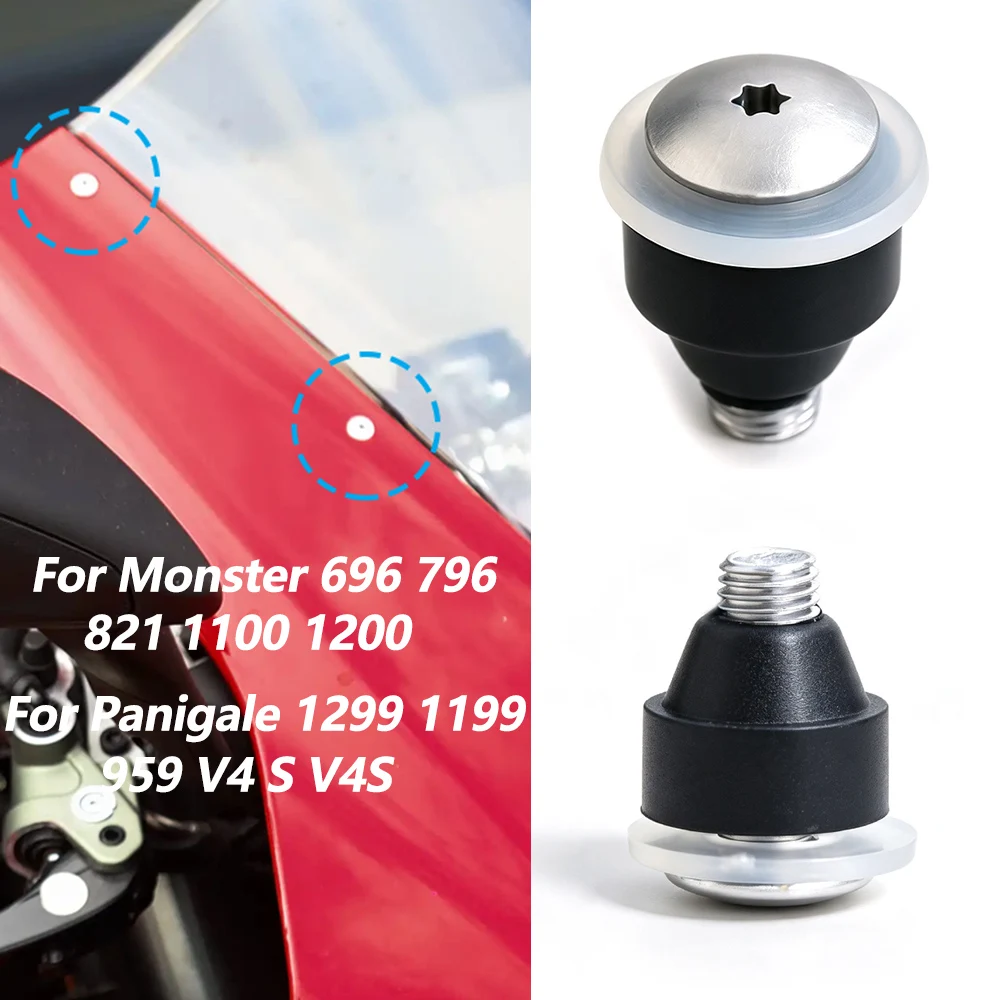 For Ducati Panigale 1299 1199 959 V4 S V4S Stainless Steel Windshield Glass Fixing Screws Kit Motorcycle Parts 1/3/6 Pcs