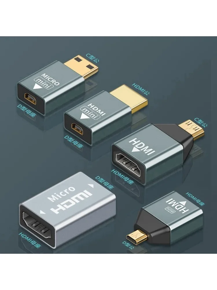 Adaptateur Mini Micro HDMI 4K 60HZ, convertisseur pour ordinateur portable, carte graphique, caméra, moniteur TV, adaptateur Audio vidéo HDMI