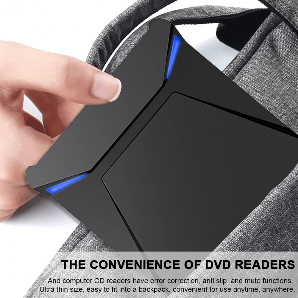 5 в 1 USB3.0 Внешний привод для компакт-дисков и DVD-дисплеев, записывающее устройство со слотом SD/TF, внешний оптический привод, записывающее устройство для компакт-дисков и DVD-дисплеев для портативных ПК