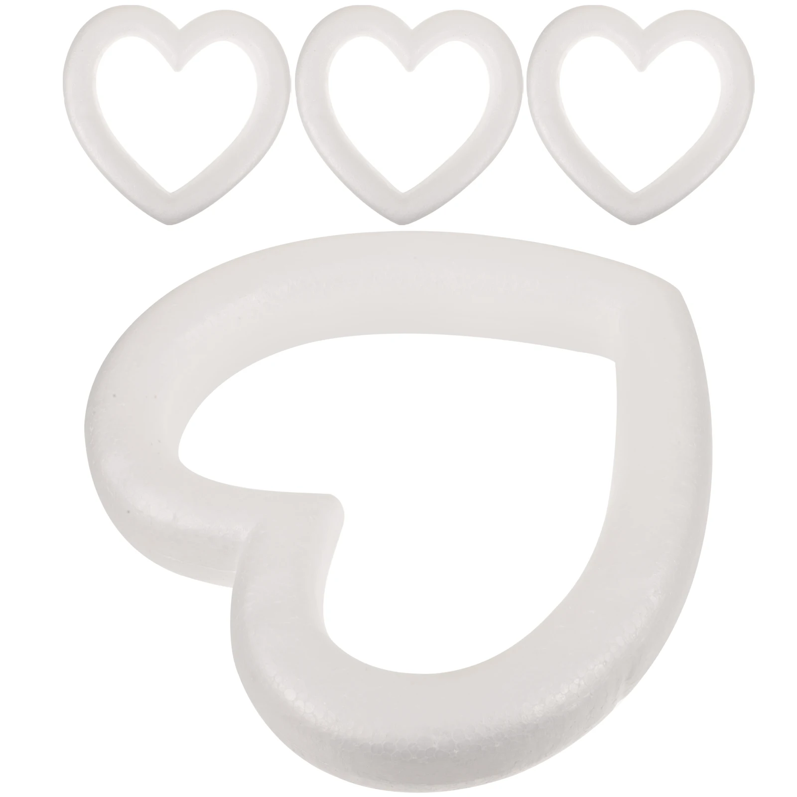 

4 Pcs Love Wreath All Ages DIY Project Small Ring Christmas Decoration Holiday Decorations Polystyrene Frame Shapes for Crafts