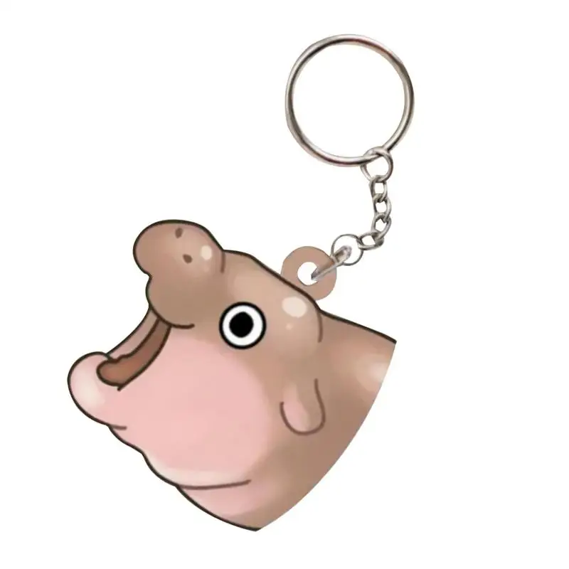 Little Hippo Keychain Hippo Decoration Charm Cute Cartoon Hippo Toys Baby Hippo Multi-functional Hippo Pendant For Birthday