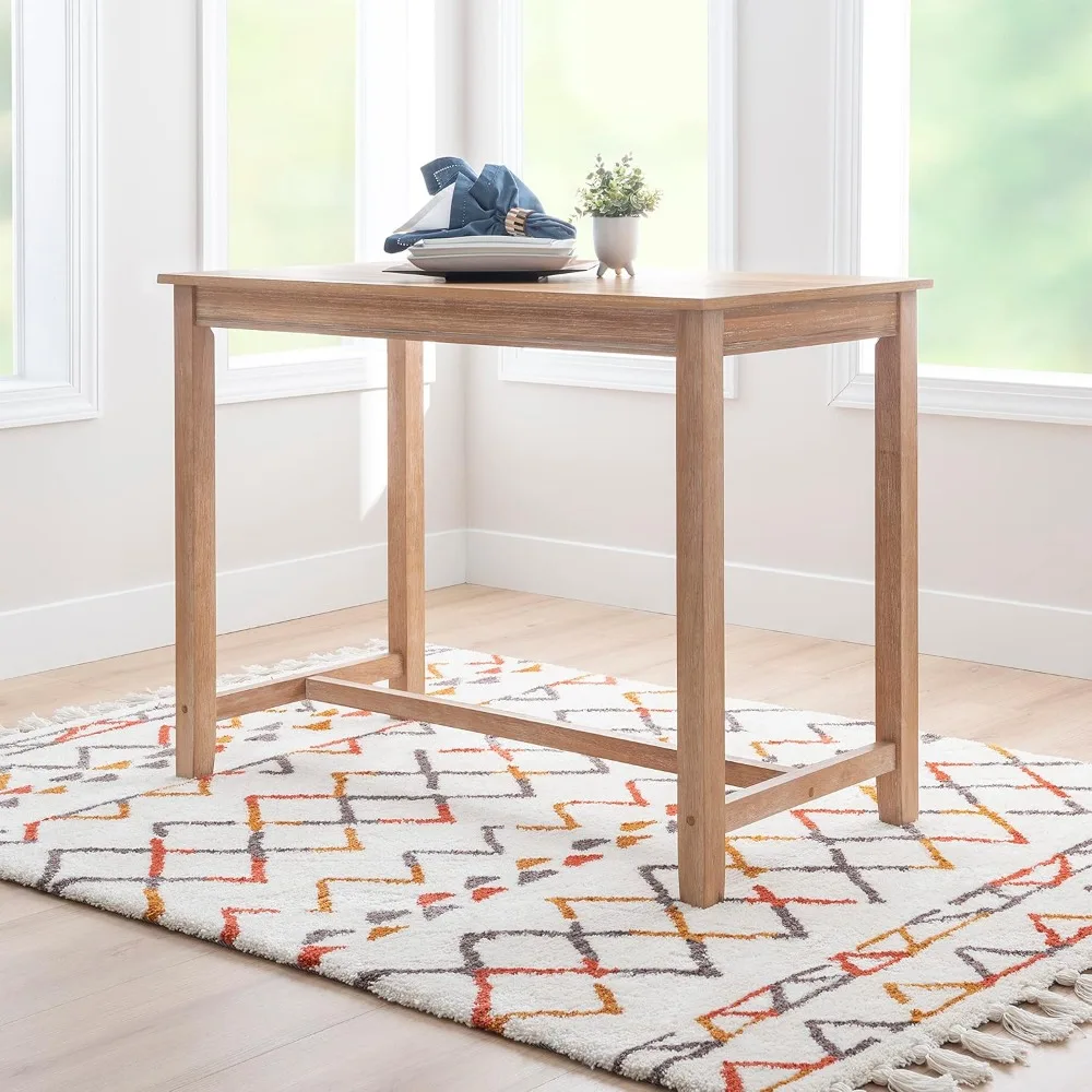 Distresed 36 inch Height Pub Claridge Table, Distressed Brown Counter