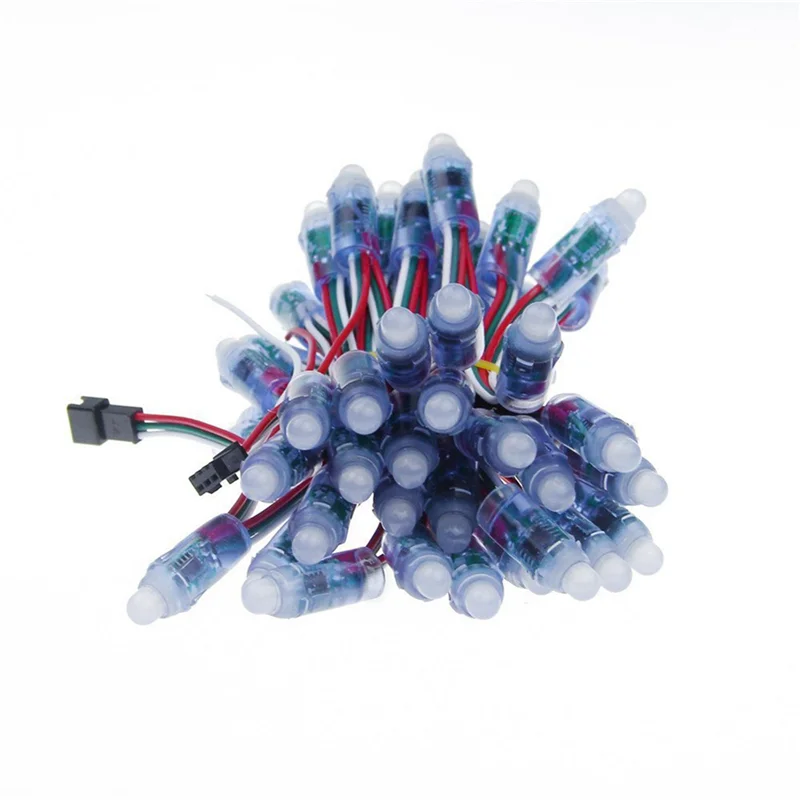 Hot-2500Pcs 12Mm WS2811 Full Color LED Pixel Light Module DC5V IP68 Waterproof RGB 2811 1903 IC Digital LED Christmas Light