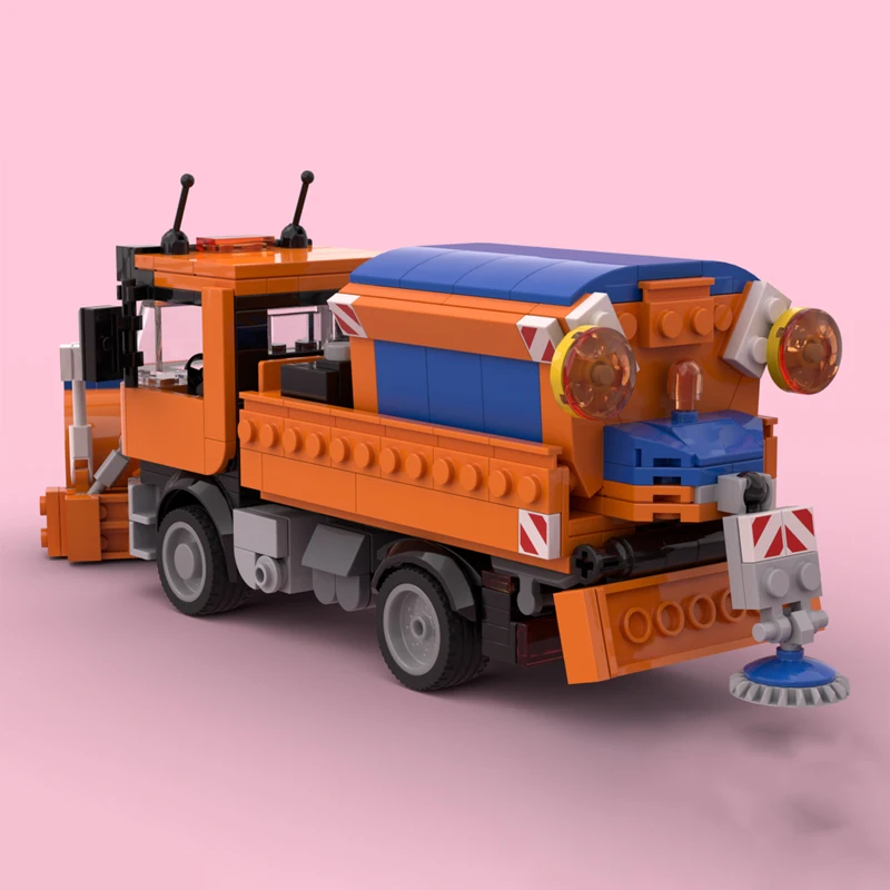 MOC-224938 Sneeuwploeg Vrachtwagen Bouwsteen Model Baksteen Set Creatieve Geschenken Desktop Decoratie 443PCS