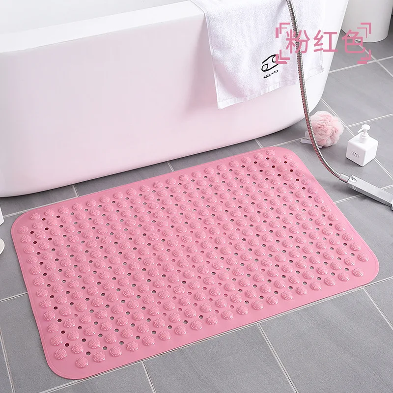 1pc Bathroom Non-slip Mat Round Hole Leakage With Suction Cup Safety Massage Non-slip Floor Mat Bathing Massage Cushion